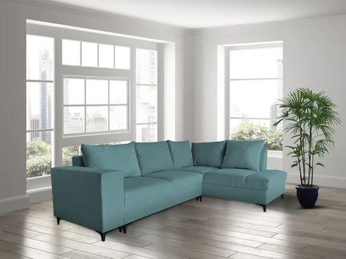 Narożnik rozkładany, kanapa narożna 260/180 cm Odda II z pojemnikiem na pościel - 3