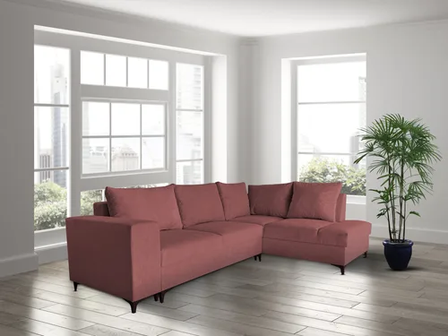 Narożnik rozkładany, kanapa narożna 260/180 cm Odda II z pojemnikiem na pościel - 2