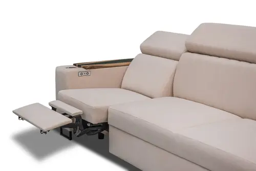 Kanapa Relax Simba V 250 cm - funkcja spania, podłokietniki z orzecha+żywica HIT! - 3