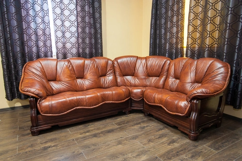 Narożnik skórzany, kanapa narożna 230x280 cm Roma - 3