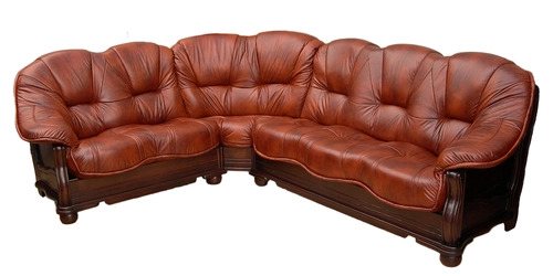 Narożnik skórzany, kanapa narożna 230x280 cm Roma - 1