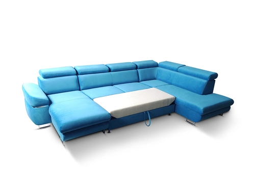 Narożnik Podkowa U 205/350/205 cm Dallas I z regulowanymi zagłówkami - 3