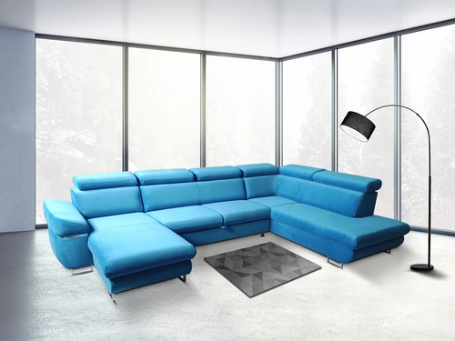 Narożnik Podkowa U 205/350/205 cm Dallas I z regulowanymi zagłówkami - 1