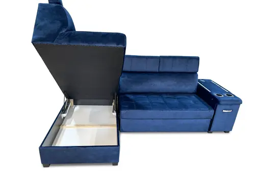 Narożnik Azur 160/280 cm funkcja spania, barek, usb+230v - 3