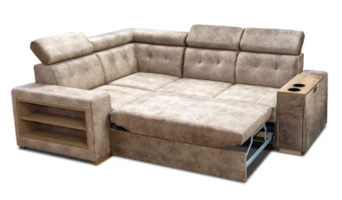 Narożnik do salonu 270/210 cm Leon +barek, uchwyty na półki - 3