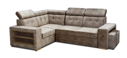 Narożnik do salonu 270/210 cm Leon +barek, uchwyty na półki - 2