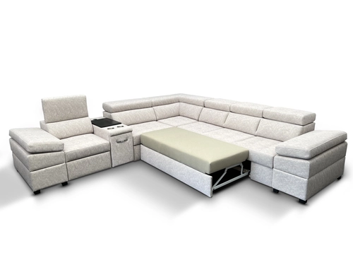 Narożnik do spania, narożnik do salonu Infinity VII 330/300 cm z funkcją relax, barkiem - 2