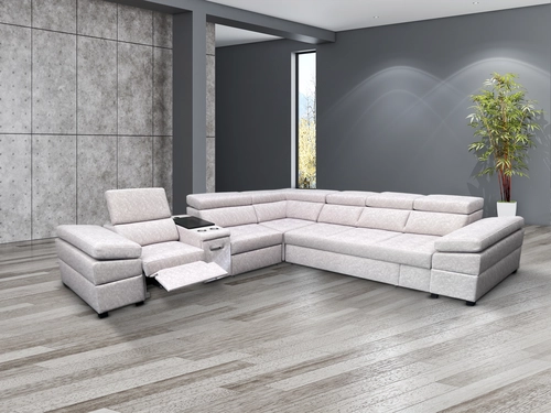 Narożnik do spania, narożnik do salonu Infinity VII 330/300 cm z funkcją relax, barkiem - 1