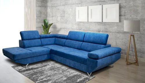 Narożnik KRIS I 280/210 cm w tkaninie plamoodpornej/ funkcja spania / regulowane zagłówki - 1