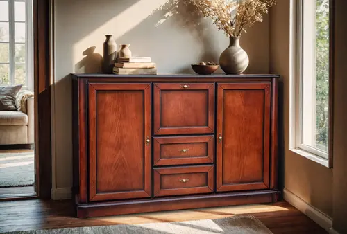 Komoda OLIWIA Dębowa 2D2S1B Szerokość 180 cm kolor: wiśnia patyna - 1