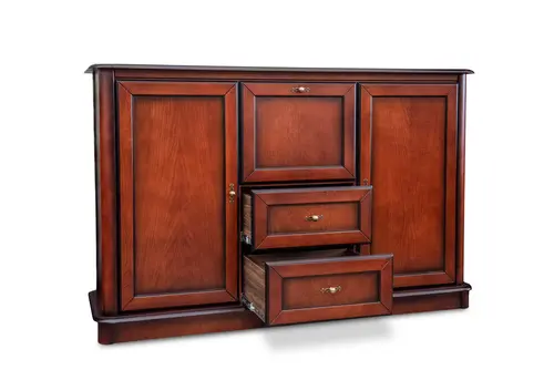 Komoda OLIWIA Dębowa 2D2S1B Szerokość 180 cm kolor: wiśnia patyna - 2