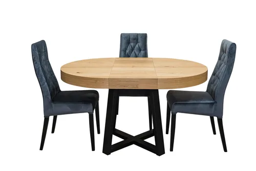 Designerski Stół SJ971 rozkładany 100+ 40 cm wkładka + 4 krzesła Wiktor J - 2