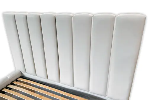 Łóżko tapicerowane GLAM GOLD 160/200 cm ze stelażem w stylu glamour, pojemnik na pościel - 3