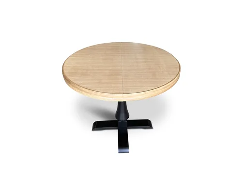 Stół okrągły rozkładany fi 100 cm + 40 cm Cezary w dwóch kolorach - 2