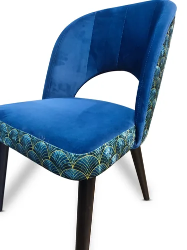 Krzesło fotelowe KW112 Print z profilowanym oparciem - 3