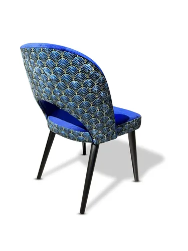 Krzesło fotelowe KW112 Print z profilowanym oparciem - 2