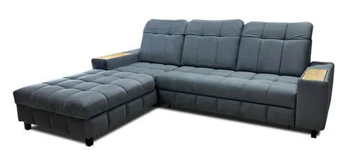 Ekskluzywny narożnik CHARM I tkanina 180/270 cm funkcja spania, półki - 3