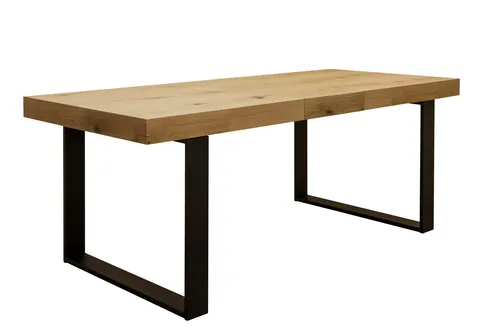 Stół rozkładany, stół drewniany 180/90+2x45 cm SJ51 styl LOFT - 1