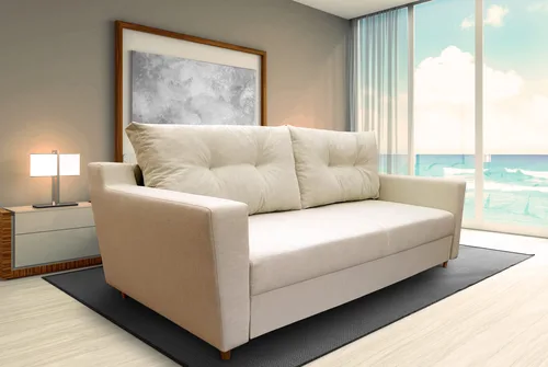 Sofa 3 osobowa POLA z funkcją spania w tkaninie plamoodpornej - 1