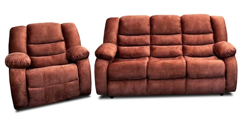 Kanapa 3 osobowa + fotel Borys Relax manualny tkanina tapicerska lub ekoskóra - 2