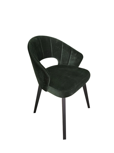 Krzesło tapicerowane Kori z wyprofilowanym oparciem - 2