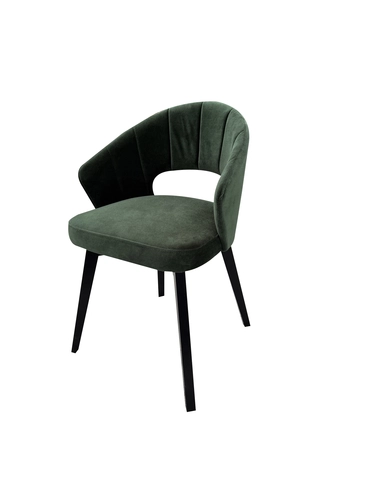 Krzesło tapicerowane Kori z wyprofilowanym oparciem - 1