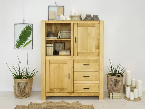 Wysoka komoda drewniana Sara 15 - 1