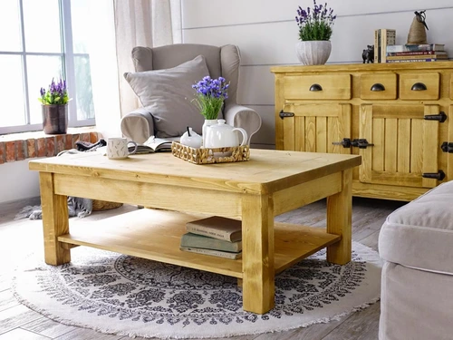 Ława drewniana Vintage - 3