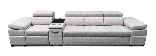 Kanapa z funkcją spania, kanapa 4 osobowa Infinity III funkcją relax i barkiem tkanina premium - 2