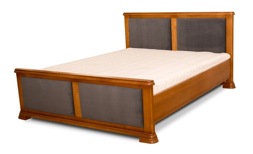 Łóżko do sypialni 200x200 Verona z tapicerowanymi panelami tkanina Premium - 2