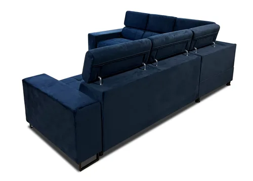 Narożnik rozkładany, kanapa narożna 260/260 cm Dubai II funkcja spania, regulowane zagłówki - 2