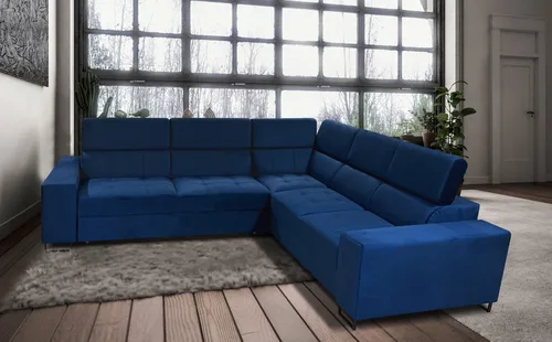 Narożnik rozkładany, kanapa narożna 260/260 cm Dubai II funkcja spania, regulowane zagłówki - 1